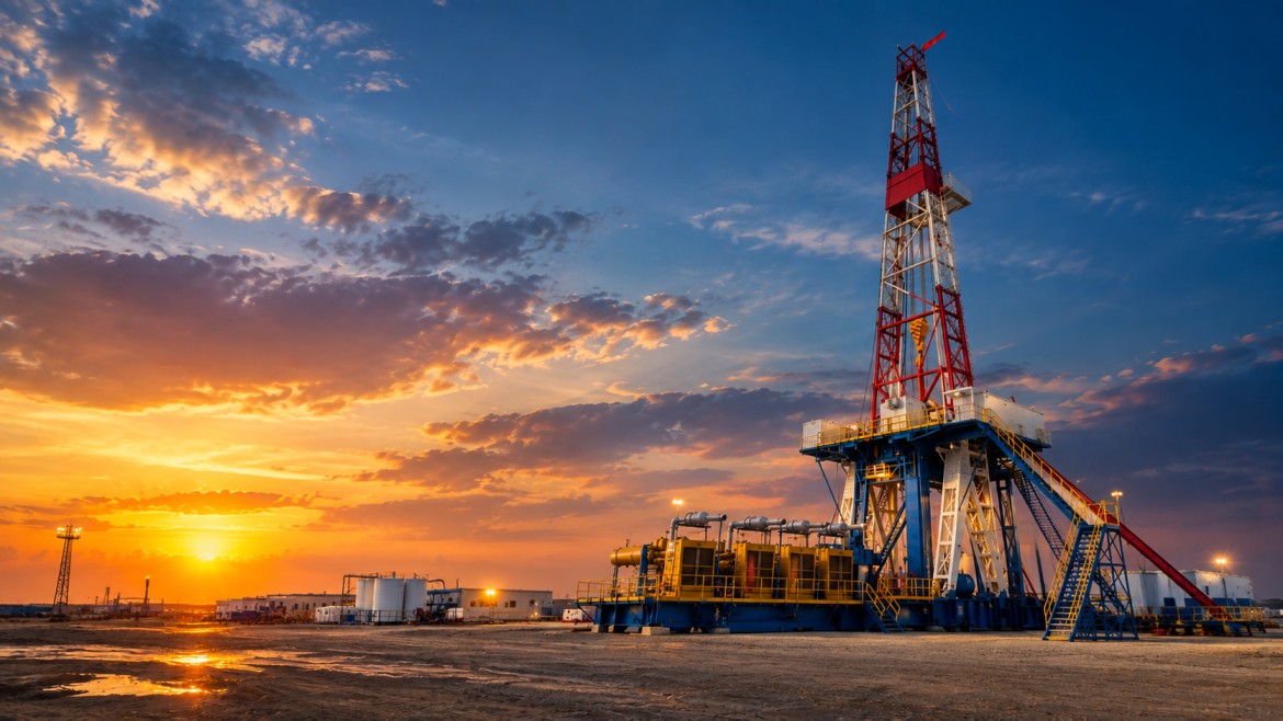 Samnomi drilling rig on an onshore land campaign in the Niger Delta